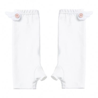 パステルスイートツインスカーフ付きTシャツ＋パフスカート＋アームカバー