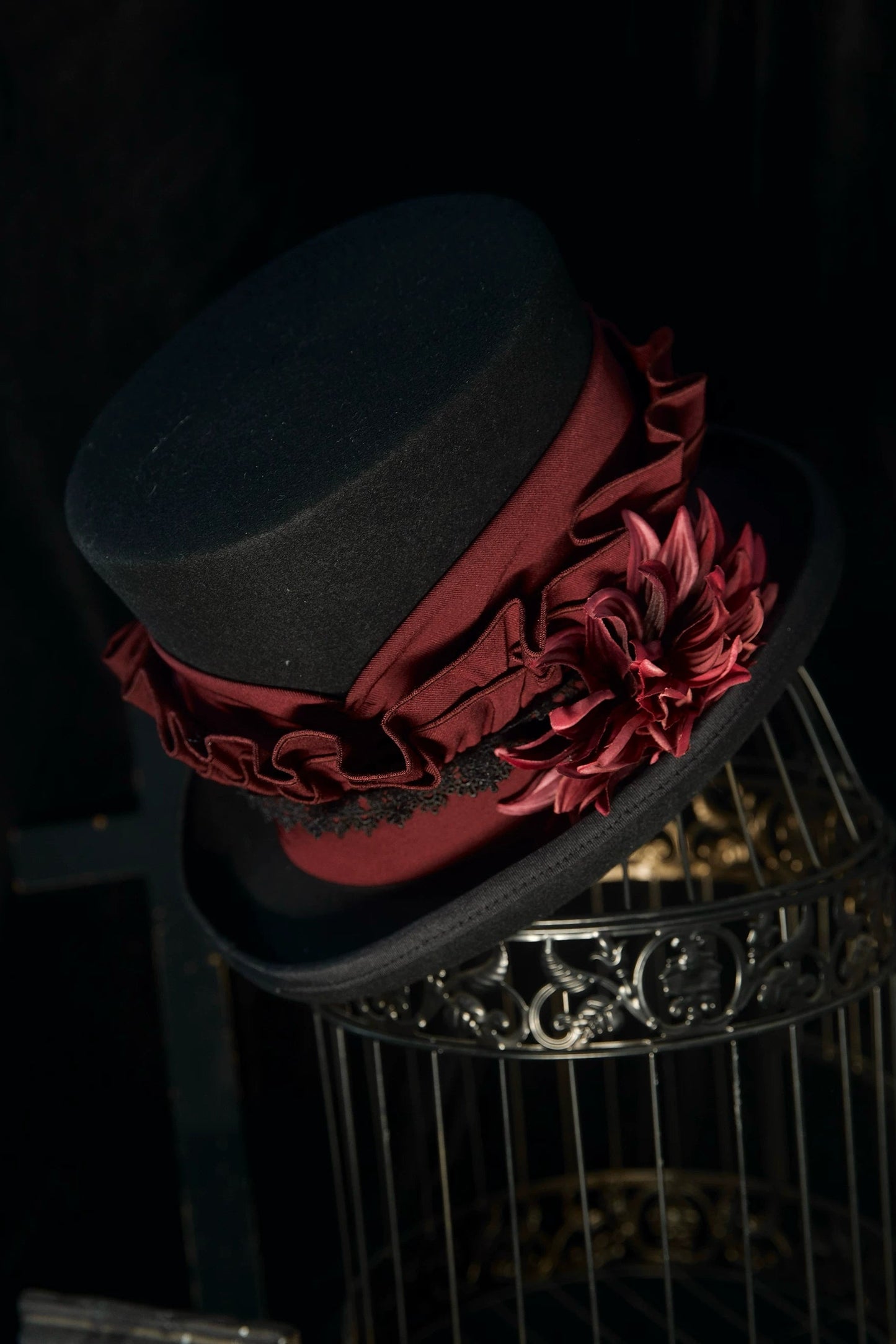 【予約商品】ゴシックロリータハット+ネックレス+ブローチ