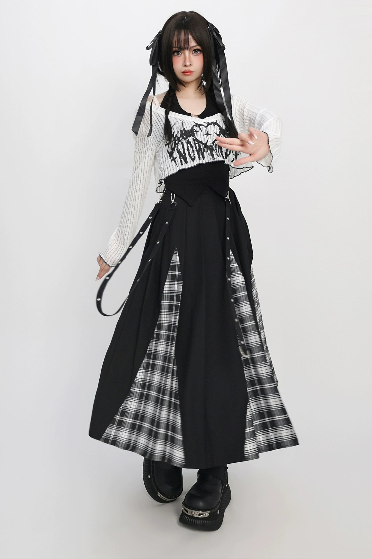 トリックフィールドクールチェックスカート