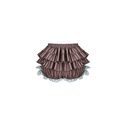 ミントグリーンプリントジャケット＆ケーキスカート