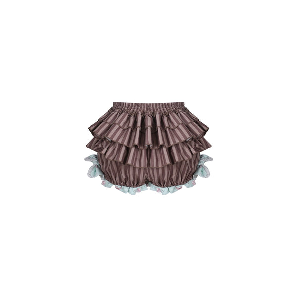 ミントグリーンプリントジャケット＆ケーキスカート