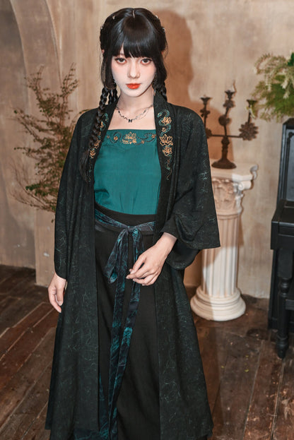 Dark Retro China Sleeveless Piece Setup