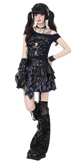 Top épaules dénudées style jirai subculture