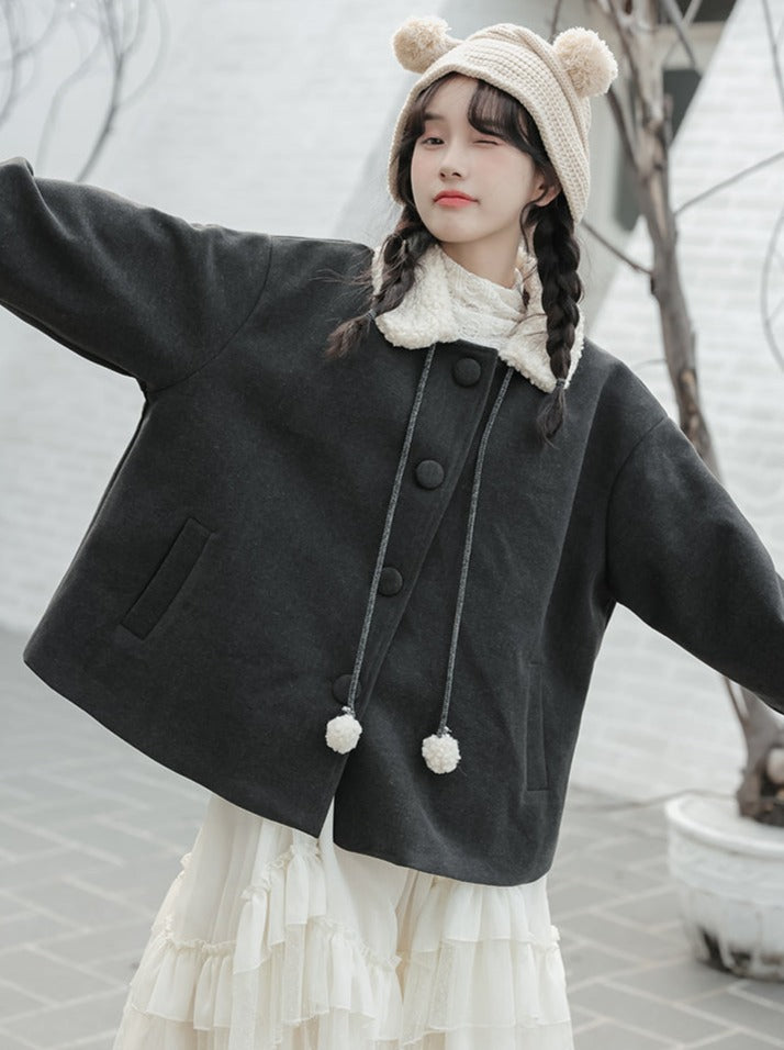 Sweet Fur Wool Coat