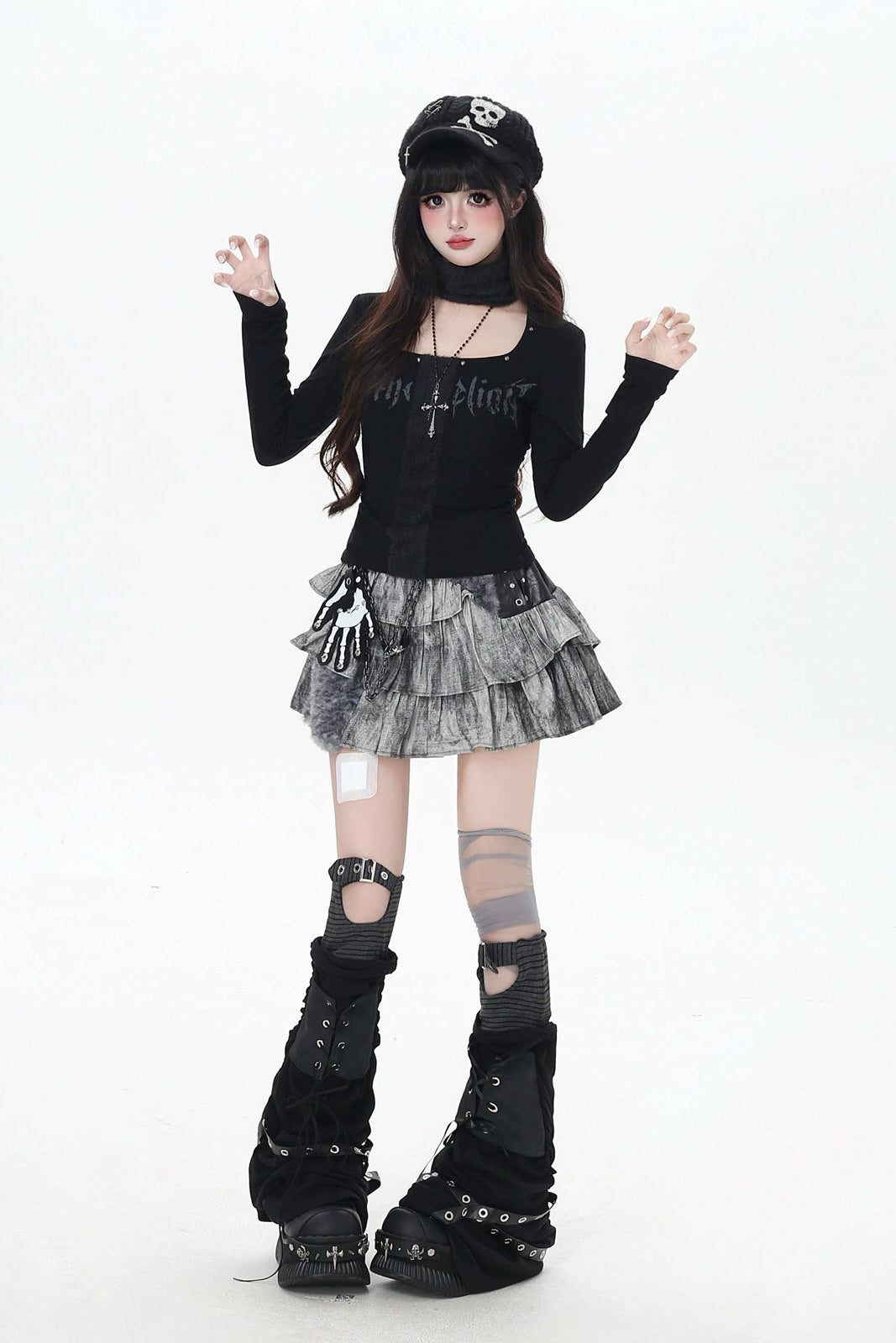 ゴシックプリーツスカート