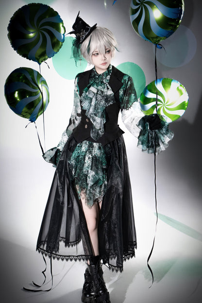 [Deadline for reservations: December 10] Bloodstained Asymmetrical Tulle Skirt Pants + Leg Rings