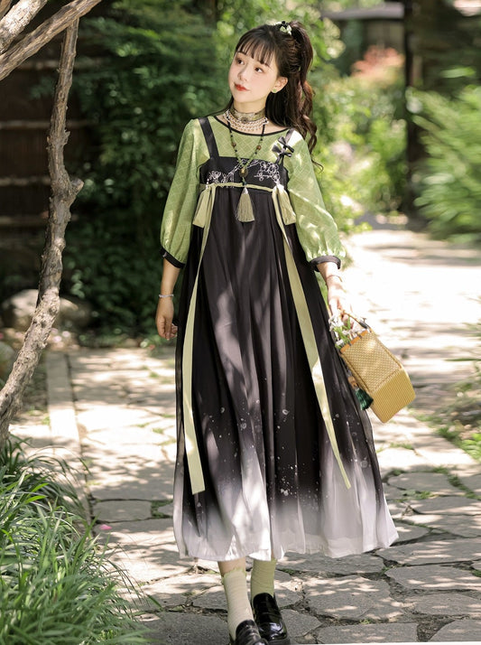 Original Genuine Lolita Princess Dress Han Elements New Chinese Hanfu Modified Elegant Lolita Dress Summer