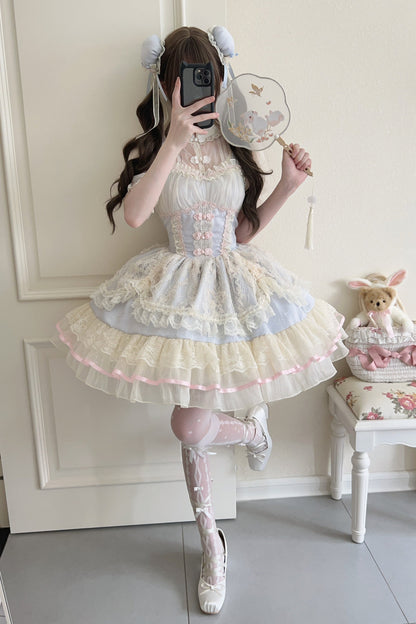 Sweet Ballet Style Lolita Suspender JSK Dress