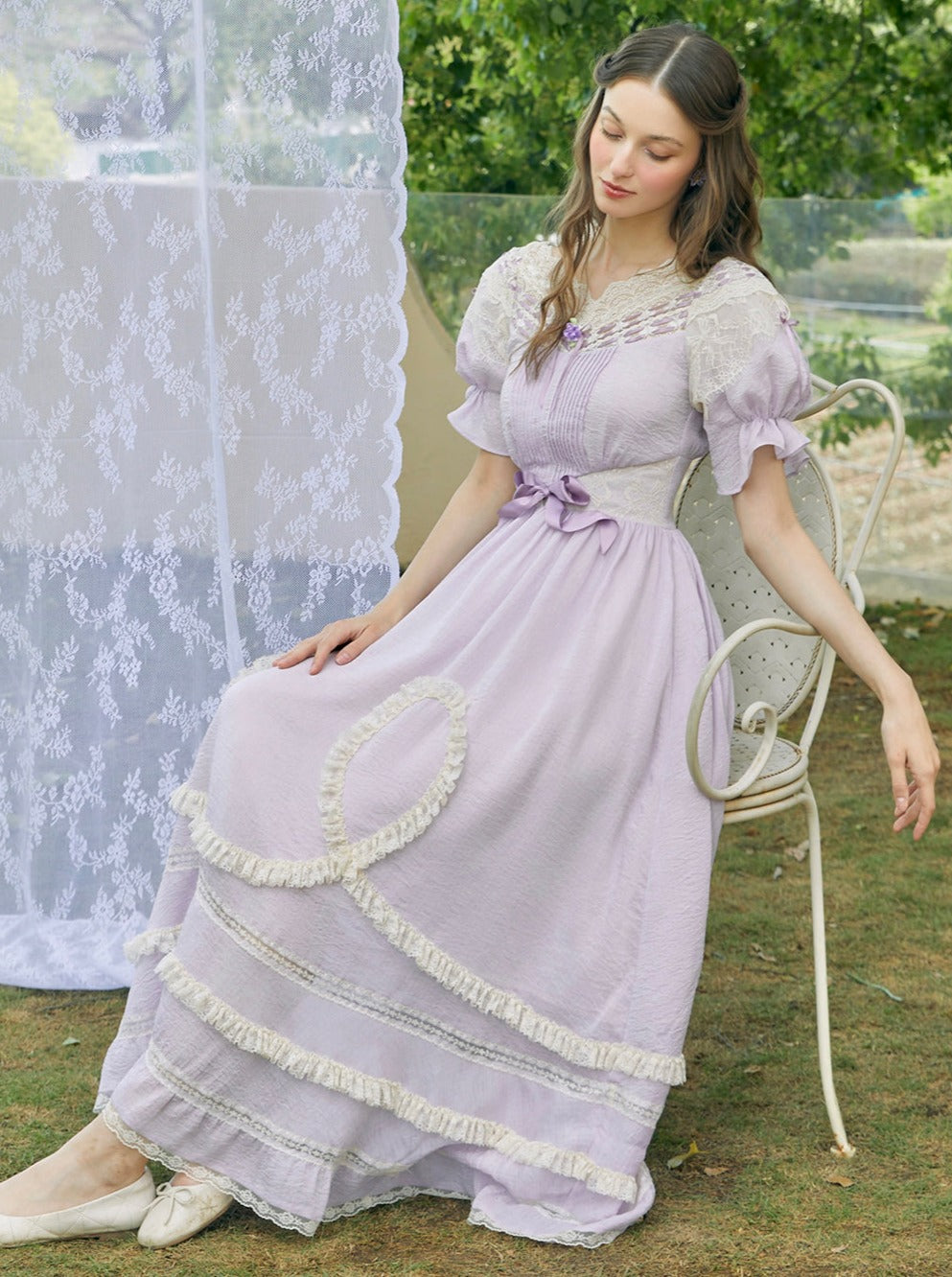 Purple Frill Princess Dress