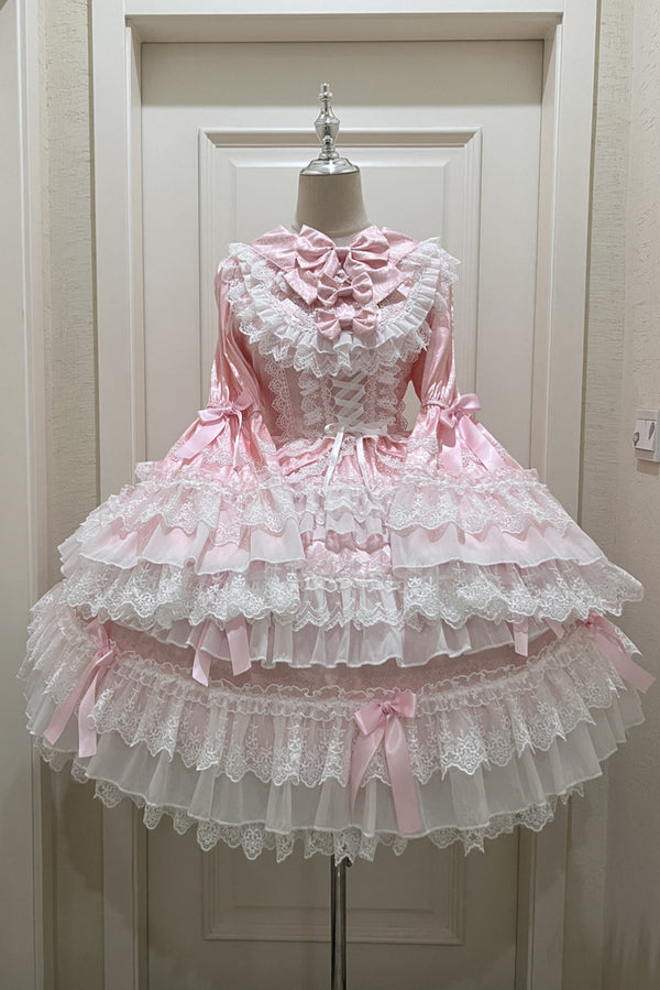 【予約商品】レースティアードロリータドレス