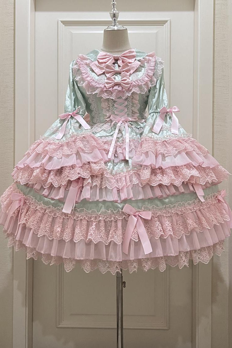 【予約商品】レースティアードロリータドレス