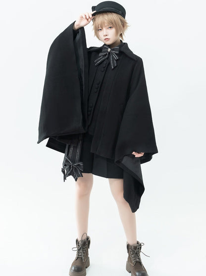 Retro Loose Dark Cloak Coat