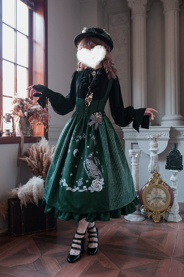 魔法学園レトロエレガントロリータジャンパースカート