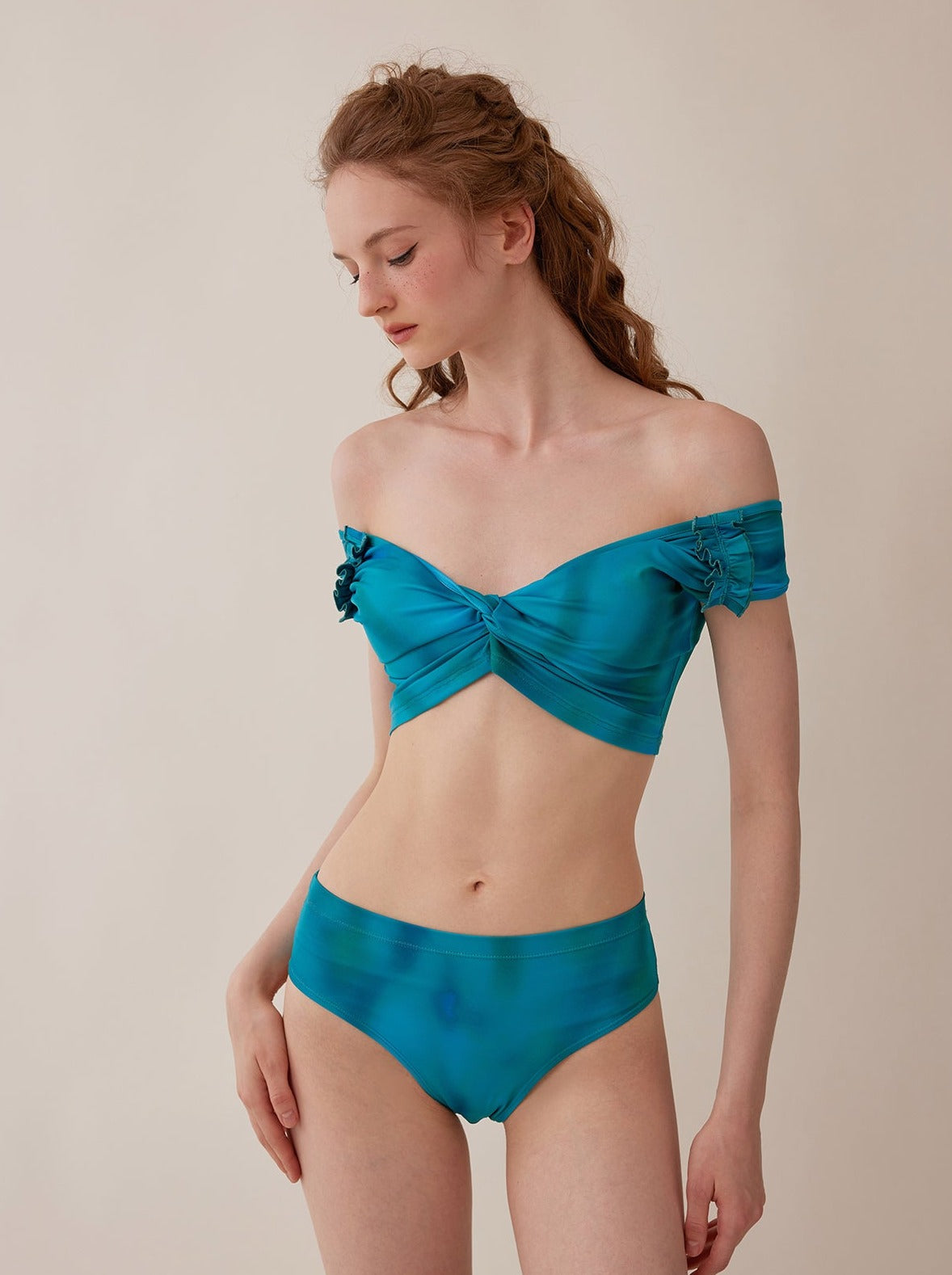 Tie-Dye Mermaid 3-Piece Set-Up Swimsuit