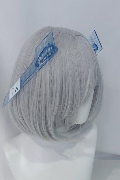Große Haarspangen im mechanischen Digital-Glitch-Stil