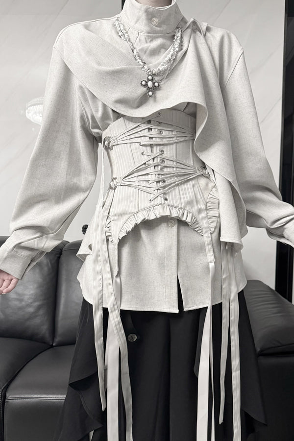 クラシックゴシックハイネックトップス