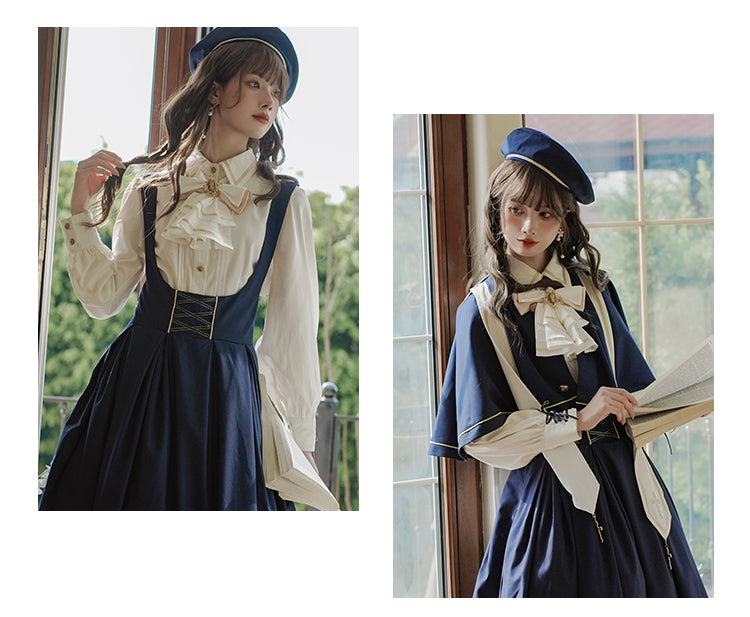 [Pre-order Deadline: August 30] Church Choir Gothic Cape Dress Set + Classical Blouse