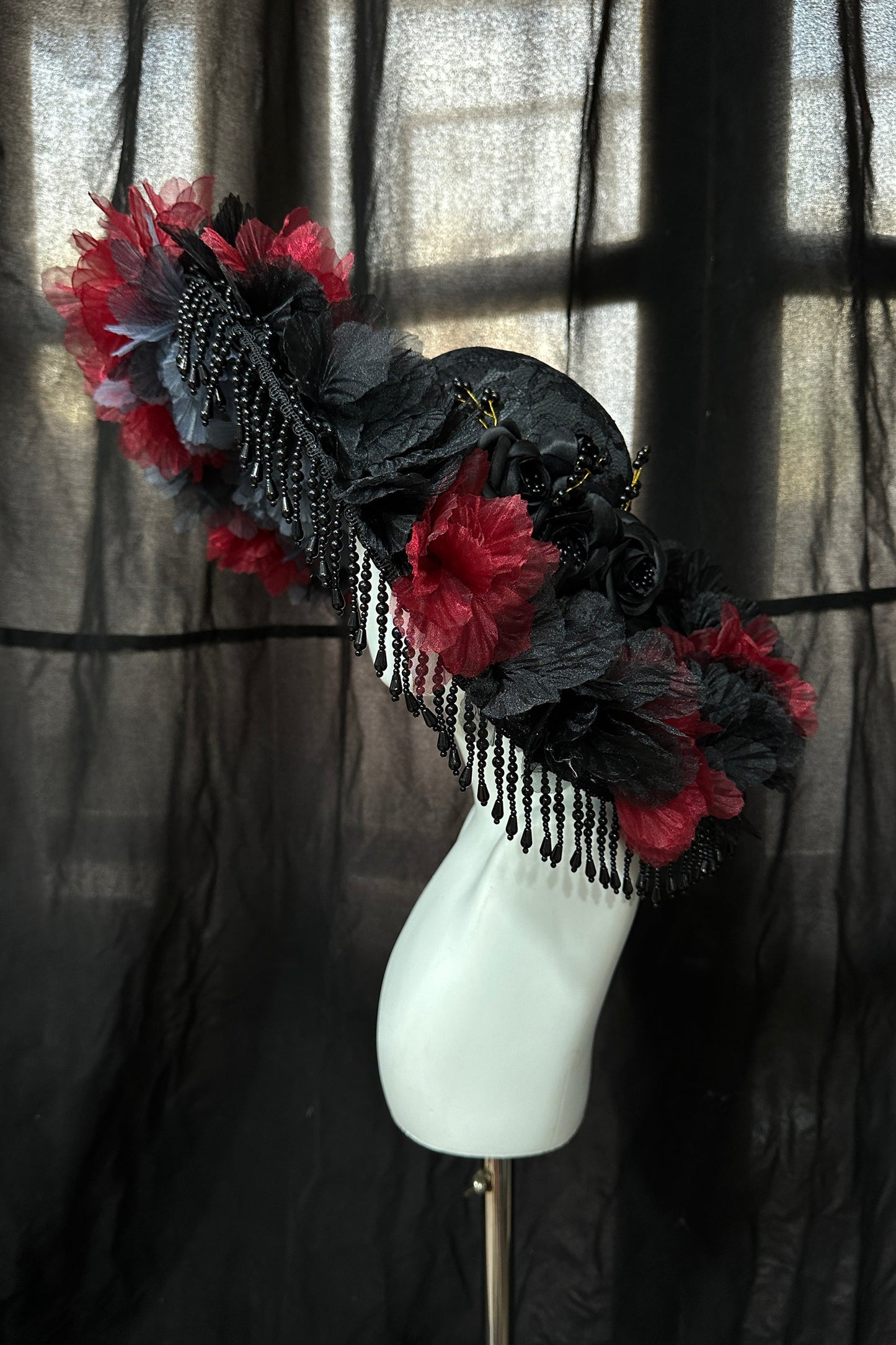 Dark Rose Gothic Lolita Hat