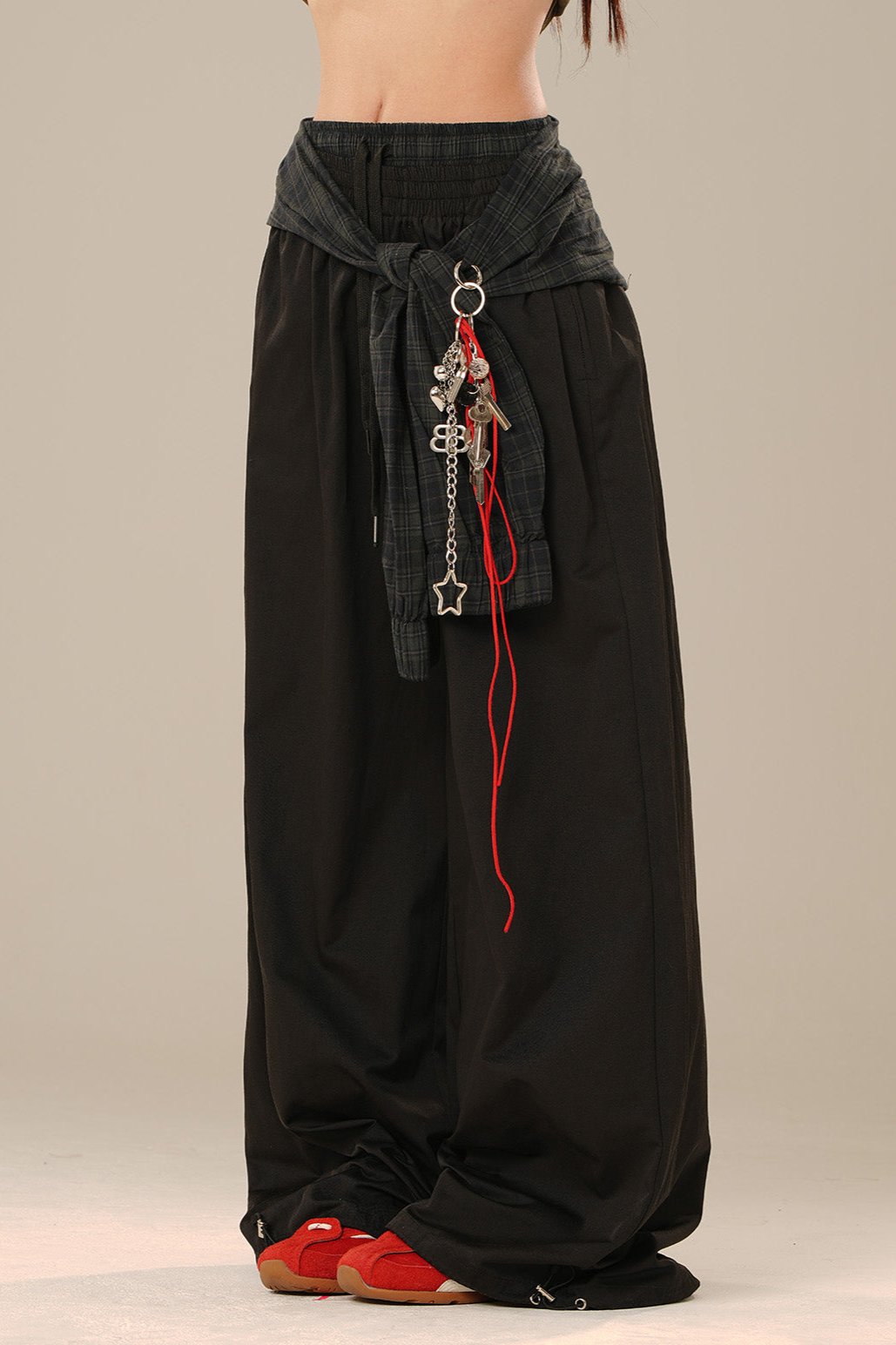 Loose Straight Leg Wide Leg Pants