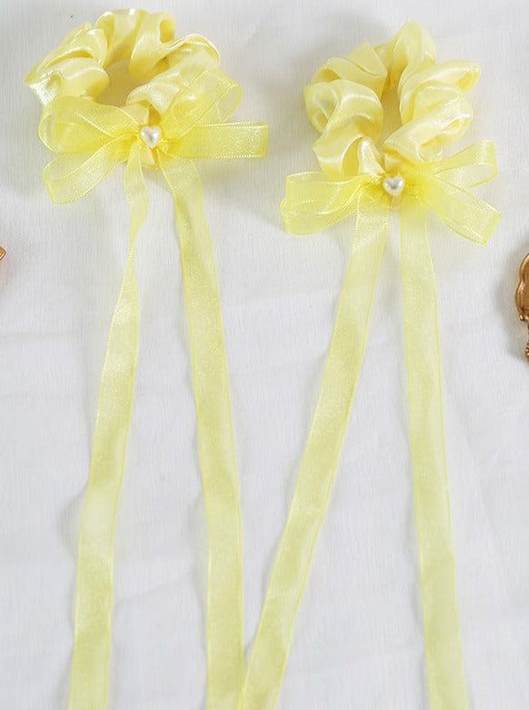 ダブルポニーテールロリータヘアアクセサリー