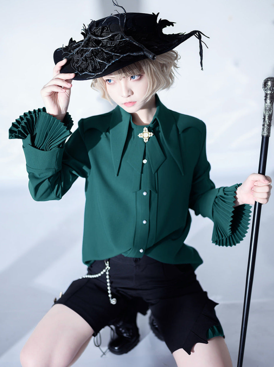 Floating Phantom Pointed Color Lolly Talitor Prince Shirt