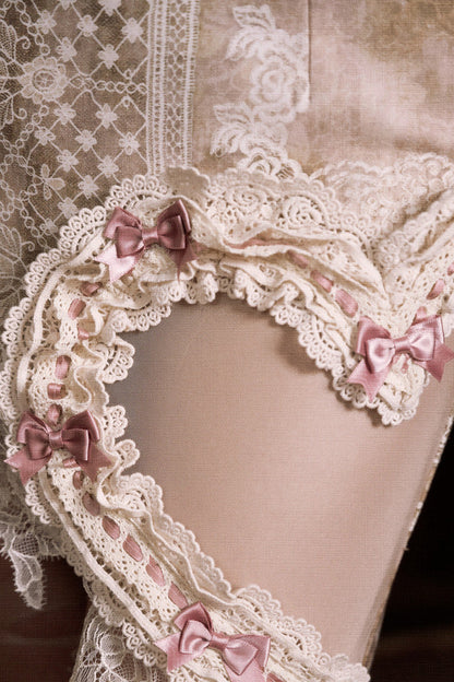 レースアンティークエレガントリボンスカート