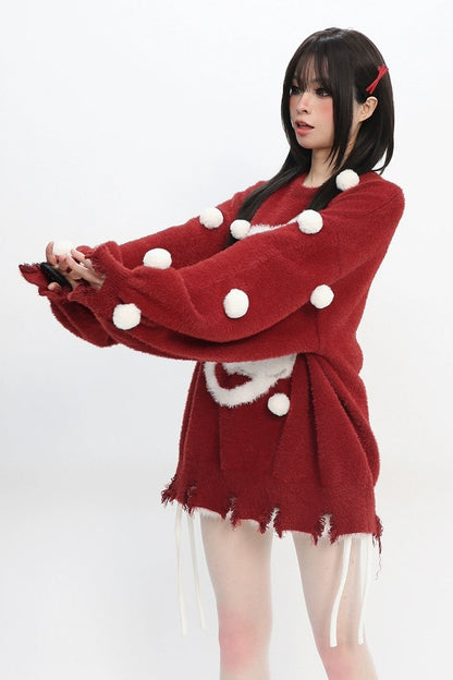 ファリーボールキャットルーズニット