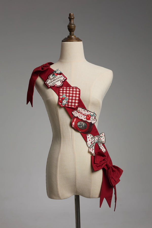 [Vorbestellung bis 14. März] Castle-Strawberry-Süß-Lolita-Hosenträgerrock + Oberteil + Unterhemd + Stirnband + Band