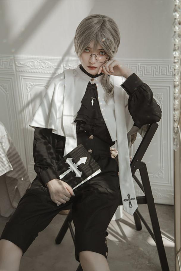 [Reservation product] Prince And Sister Dark Gothic Cloak Suit