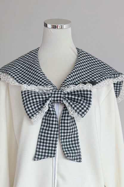 電波チェックセーラートップス