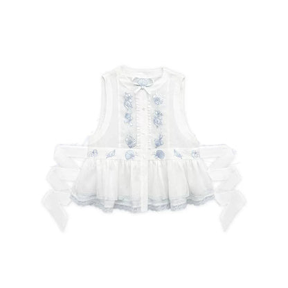 Gonna + top + accessori da principessa fata estiva