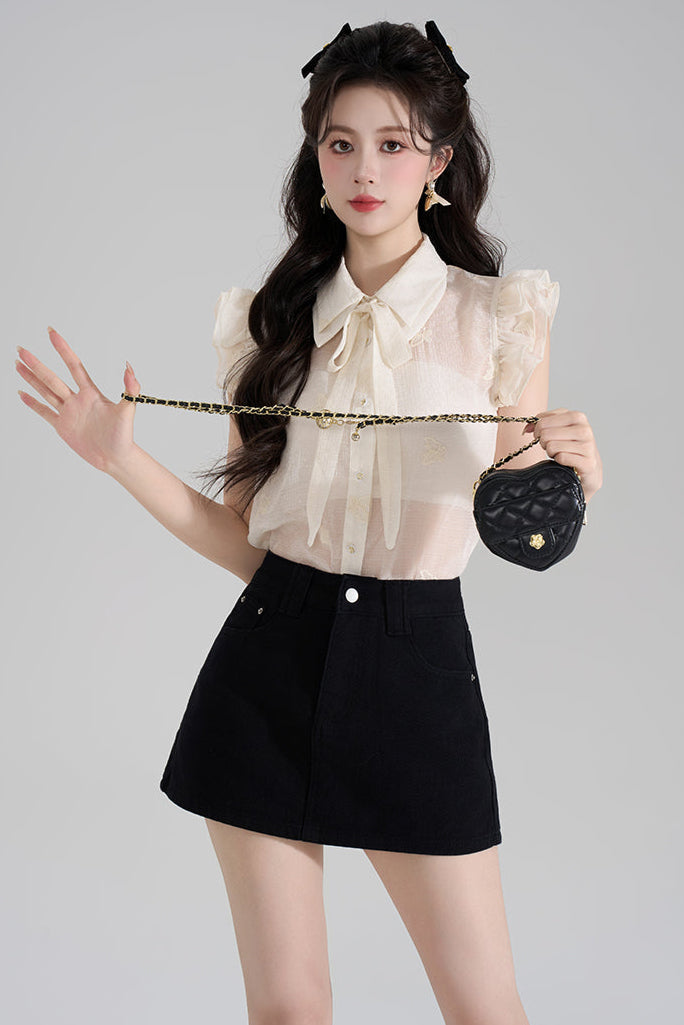 Chic Sheer Sweet Top + Shorts