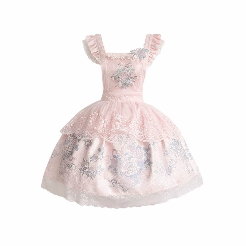 ピオニーサテンクロスカラージャケット+スカート+ドレス+トップス+ヘアアクセサリー