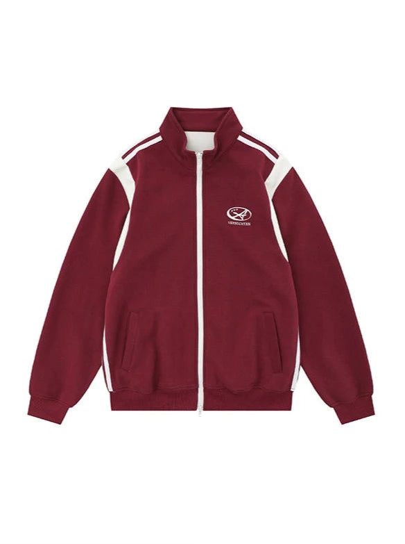 College Style Retro Stand Collar Slim Short & Regular Jacket