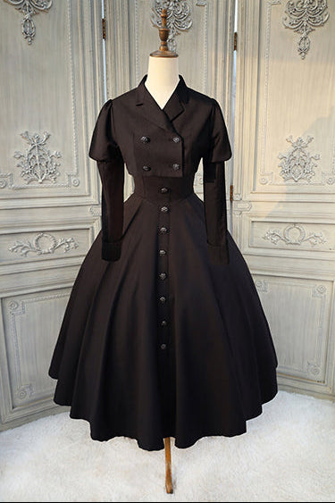 [Précommande jusqu'au 28 novembre] Sombre Night Poem Élégante chemise blanche foncée, robe, veste + Ensemble complet + Accessoires