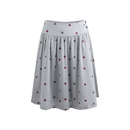 Retro Polka Dot Midi Skirt