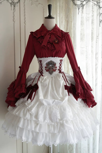 Moon River Gothic Skirt + Cape + Top + Bow