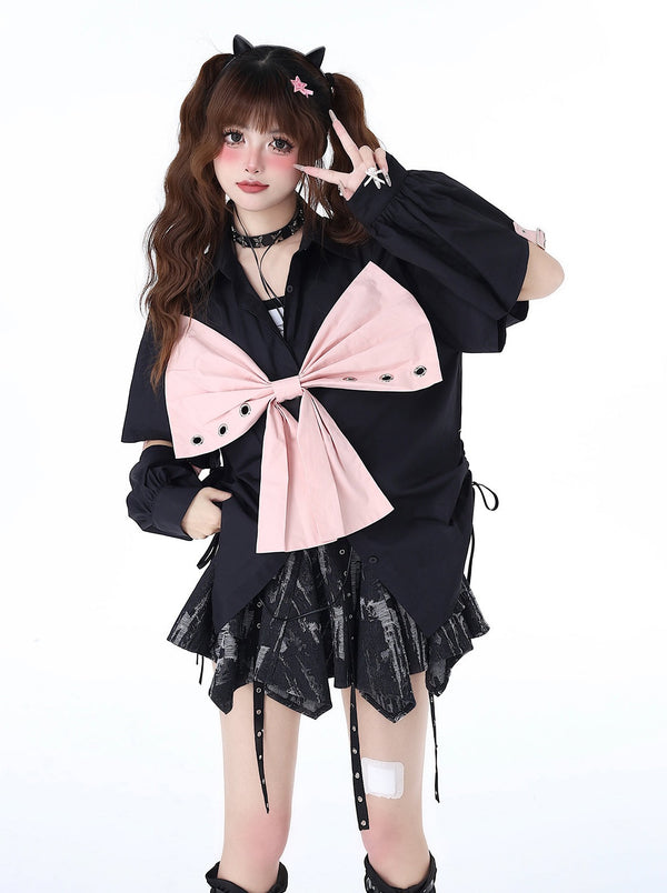 Big Bow Open Sweet Chic Top