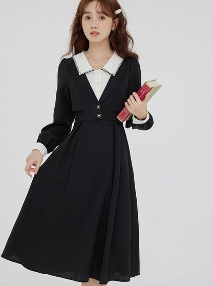 Robe rétro de style collège français