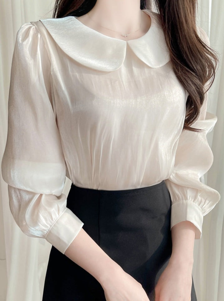 Shiny Doll Color Blouse