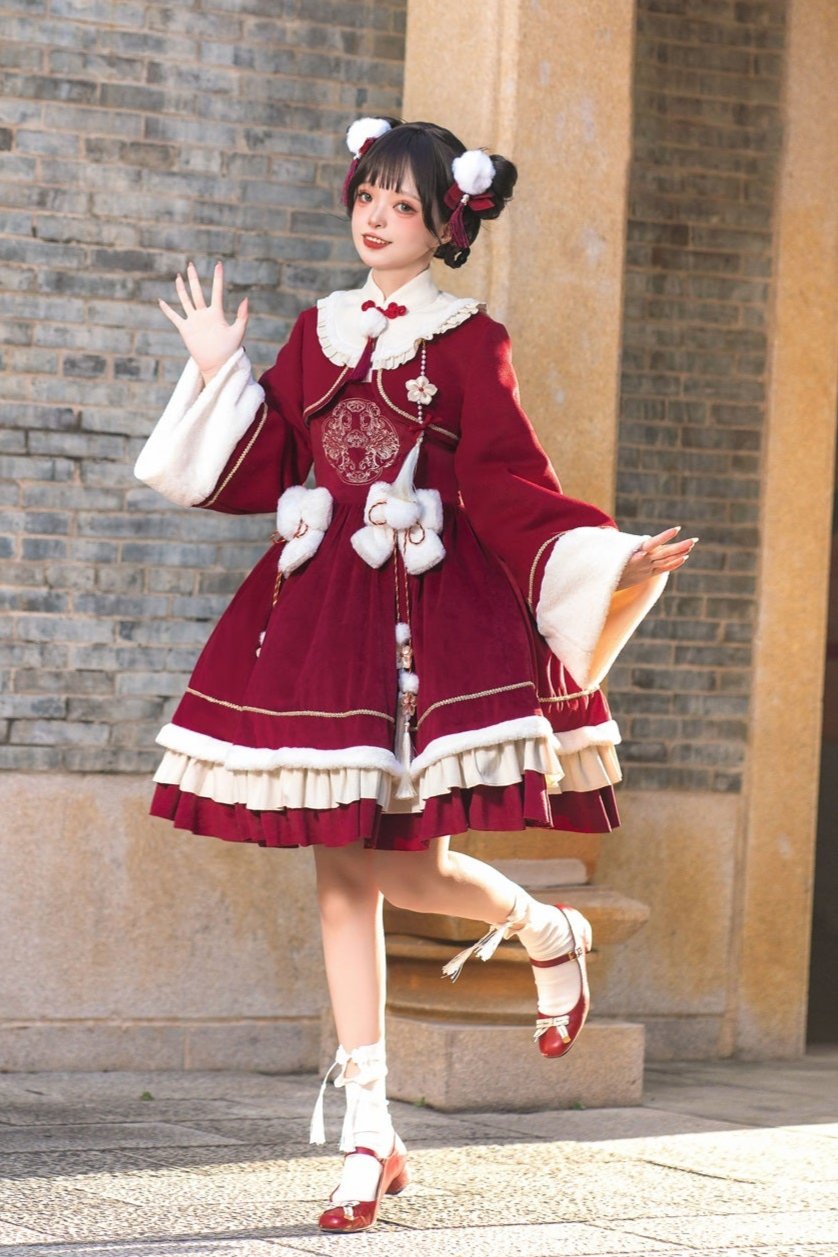 New Year Chinese Style Lolita Dress Set-Up