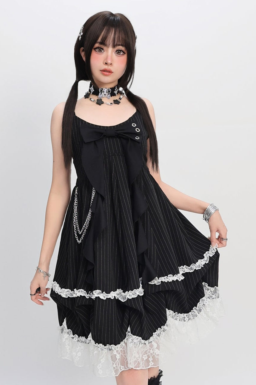 地雷レースキャミソールワンピース