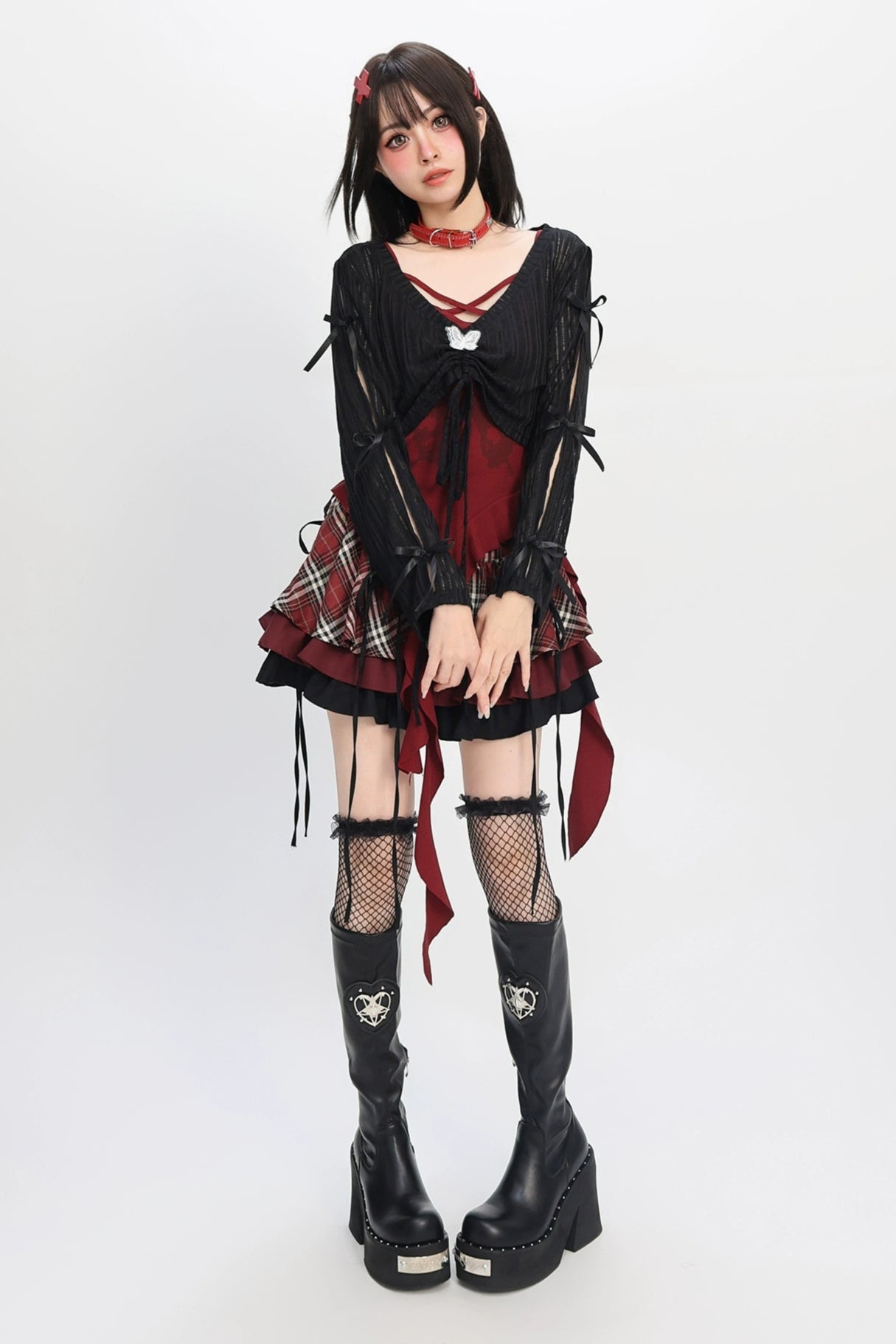 キャットウィッシュトップス+キャミソール