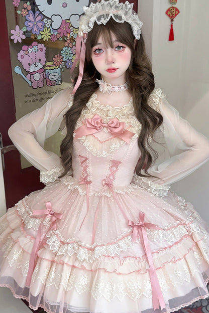 Vestido Lolita con lazo dulce de la casa de caramelos