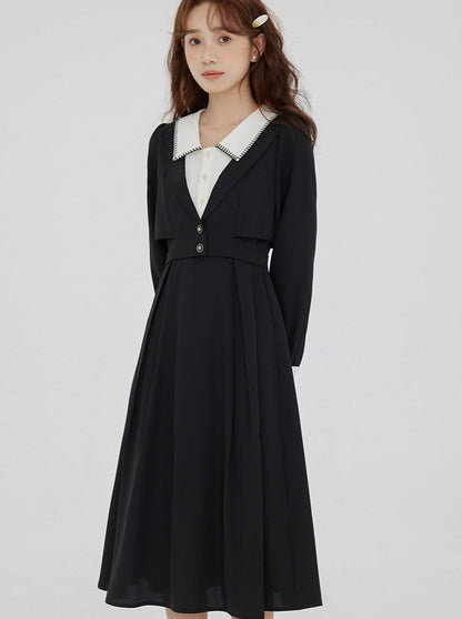 Robe rétro de style collège français