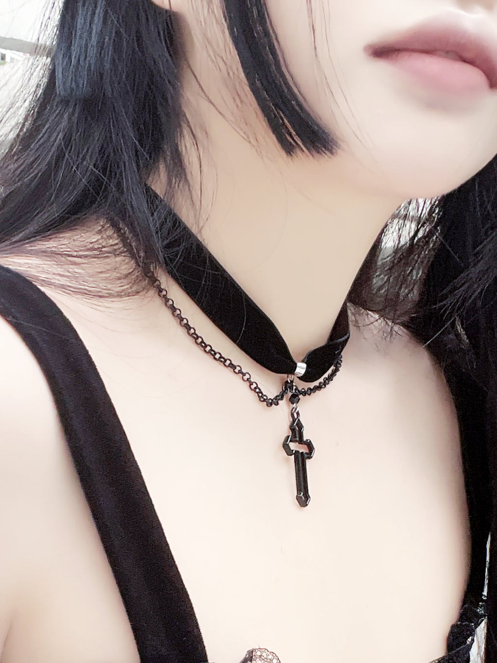 Gothic Cross 4 Layer Necklace | Hot Topic