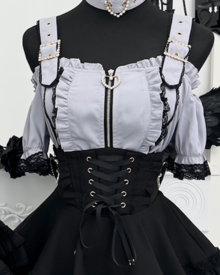 Subculture Heartbeat Top + Flared Skirt