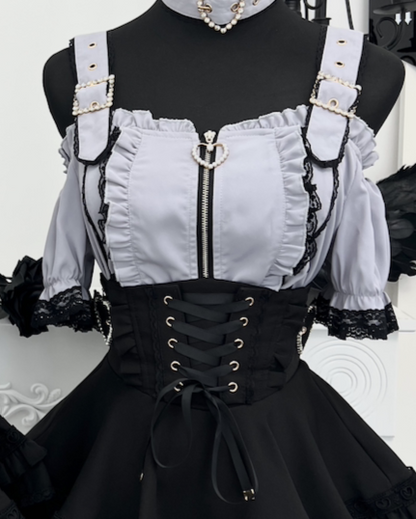 Subculture Heartbeat Top + Flared Skirt