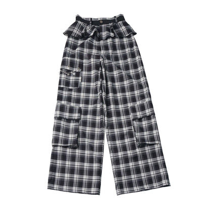 Plaid Necktie Subculture Uniform Set