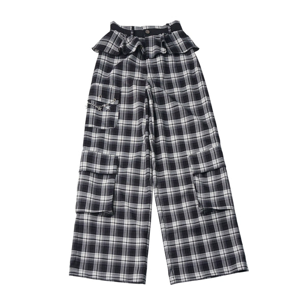 Plaid Necktie Subculture Uniform Set